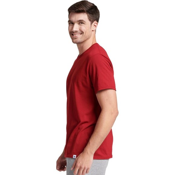 Men Dri Power Short Sleeve Cardinal T Shirt Moisture Wicking Odor Protection UPF - Picture 3 of 4